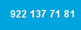 922 137 71 81 922 137 71 81